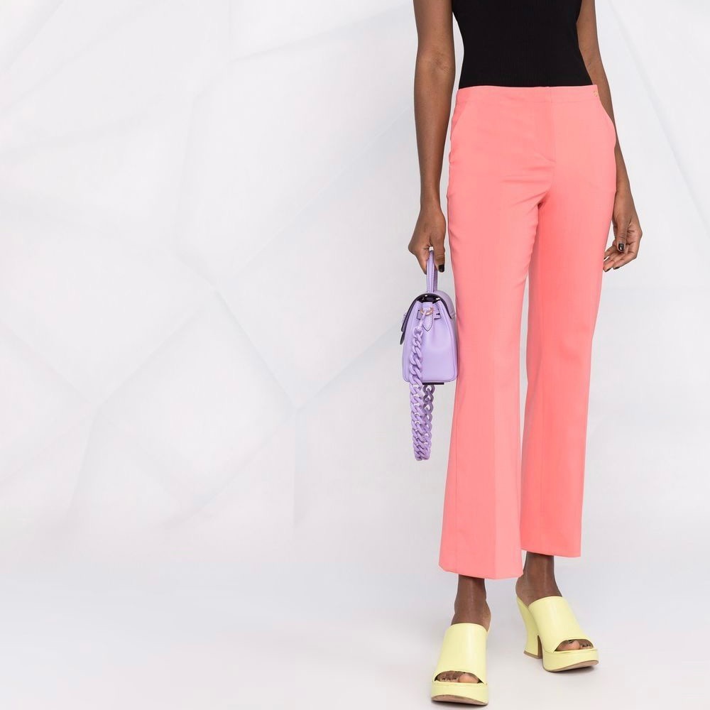 Trina Turk Coral Cropped Straight Leg Pants Size 4